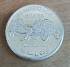 Old West Stagecoach 1oz .999 Fine Silver Round, Breaks into 4 Bullion Pieces