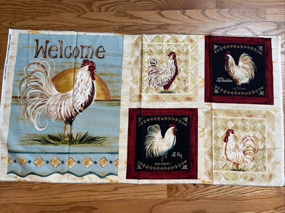 Poultry In Motion Grace Pullen Cotton Quilting Fabric 3 Yards + Panel - Image 3 of 4