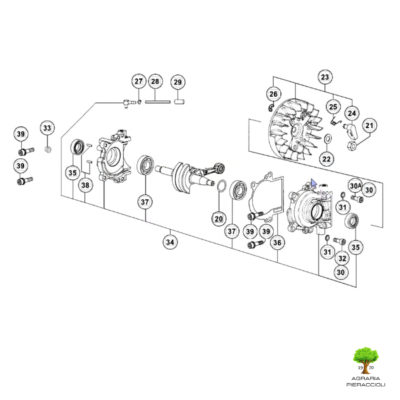 AVVIAMENTO COMPLETO HITACHI 6692912 MOTOSEGA HITACHI CS25EC TANAKA TCS2801