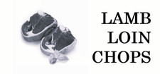 Lamb Loin Chops, Label, Commercial, Food, B/W, Meat, Takeaway, Asian, Indian