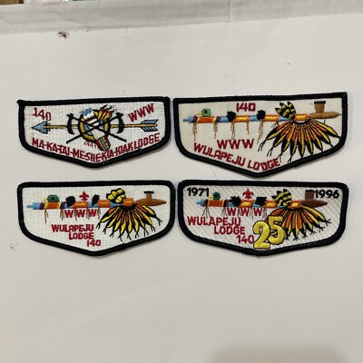OA LODGE 140 FOUR GREAT ISSUES TWO LODGE NAMES ALL MINT!!!