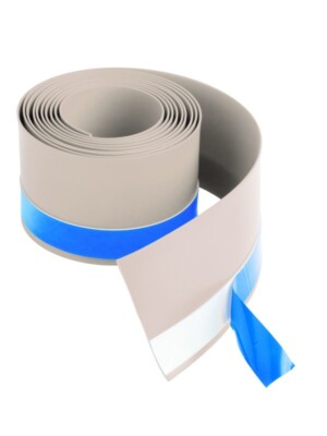 MX 2,8m Flexi Dichtleiste - wasserdichtes Klebeband für Duschwanne & Badewanne blau Aufkantung