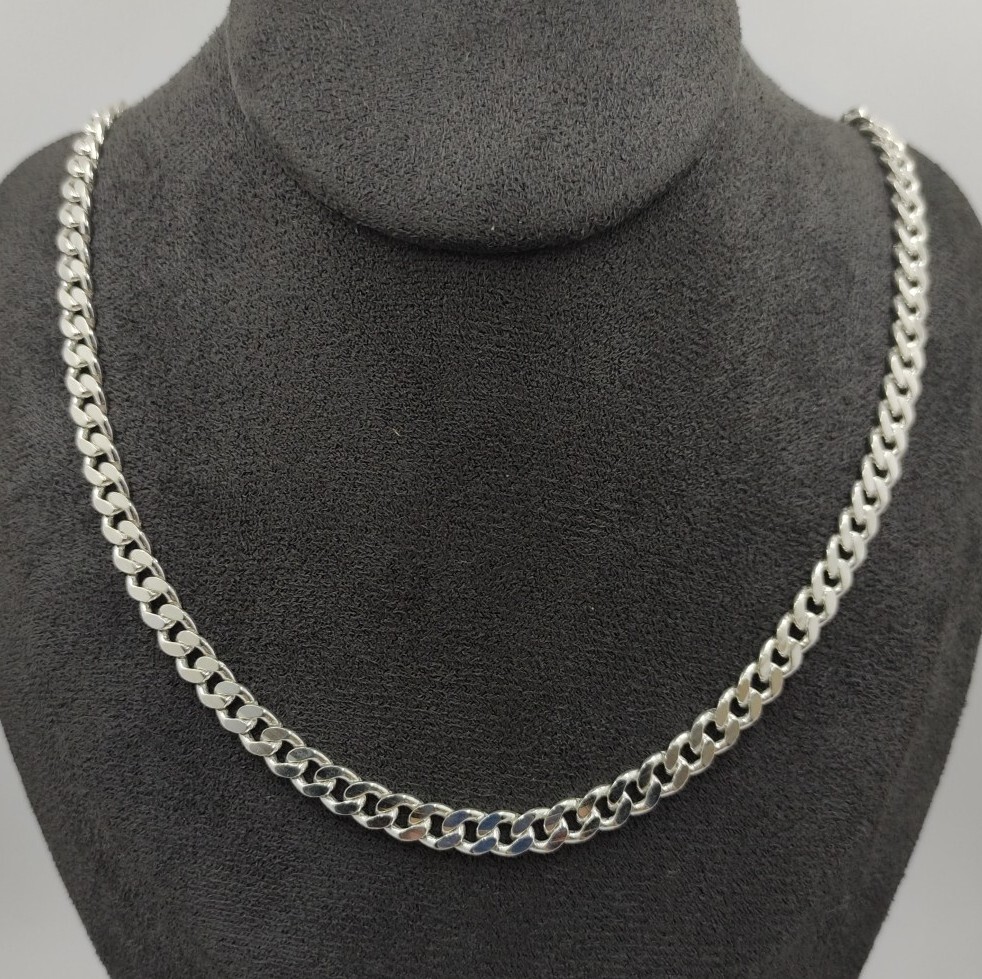 アクセサリー Silver chain long necklace Long Link Necklace with Sterling Silver Chain | HEIDIJHALE