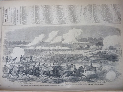 1862 Harper's Weekly July 26, Civil War, Battle of Malvern Hill, Iron-Clad - Picture 7 of 9