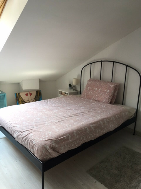 Letto in ferro battuto a una piazza e mezza (140x200) IKEA