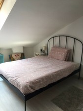 Letto in ferro battuto a una piazza e mezza (140x200) IKEA