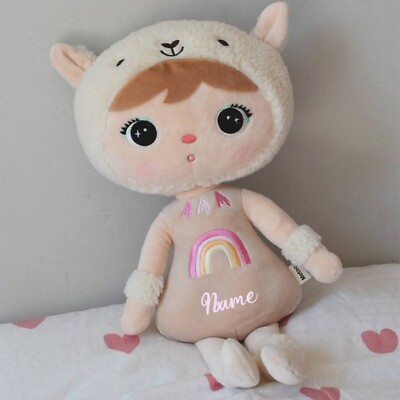 Metoo Puppe Boho Lama beige Kuscheltier 46 cm personalisiert kuschelweich Baby