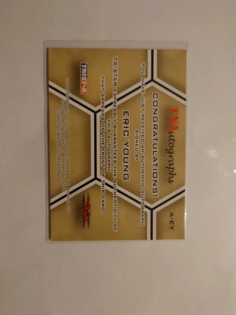 Tarjeta autógrafa firmada por Eric Young TNA 08 Showtime Eric Impact WRESTLING WWE NXT  Foto 4 de 4