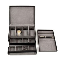 Bey-berk Leather Valet Box With Removable Tray on sale Bey-berk Leather Valet Box With Removable Tray on sale