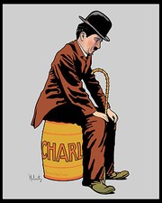 French Charlot - MoviePoster (Charlie Chaplin) - 8x10 (digitally enhanced) Photo