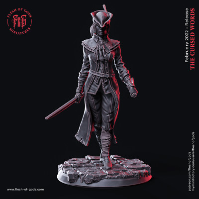 3D gedruckt - Resin - Creature Huntress - Miniaturen - Flesh Of Gods