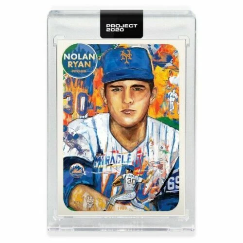 Topps PROJECT 2020 Card 67 Nolan Ryan New York Mets by Andrew Thiele In Hand