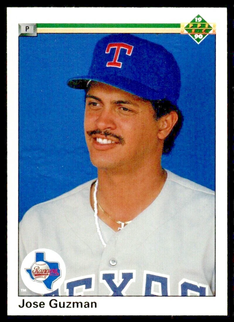1990 Upper Deck  #617  Jose Guzman    Pitcher    Texas Rangers  FREE shipping