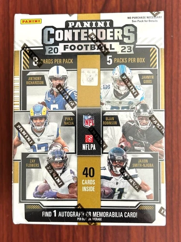 2023 Panini NFL Contenders Football Trading Cards Blaster Box Sealed 1 AUTO /Mem