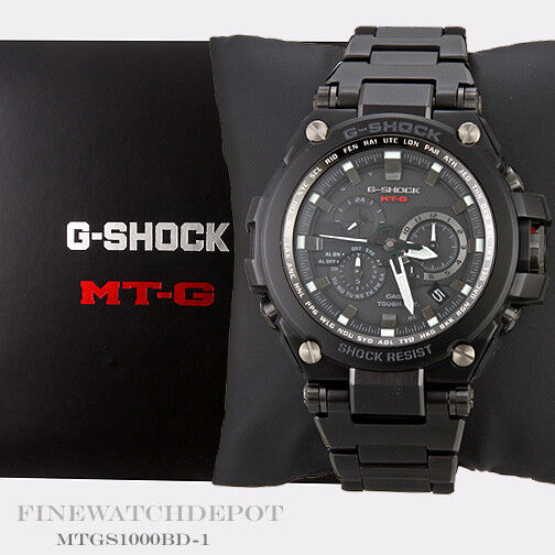 Casio G-Shock MTG MTG-S1000BD-1A Metal Solar Twisted Black Steel 