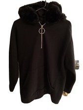 Felpa con cappuccio Zara e pelliccia sintetica