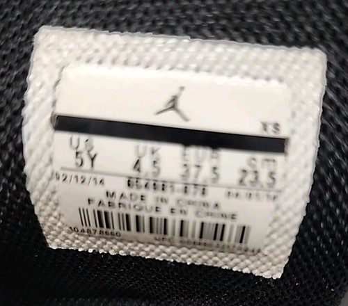 JORDAN HYDRO XIV RETRO 2014 654981 070 BLACK/BLACK-VIBRANT YELLOW-WHITE VNDS - Picture 12 of 16