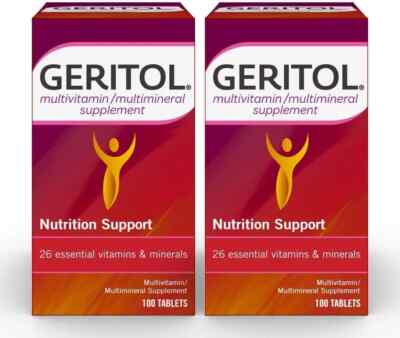 2 pack -Geritol Vitamins Multivitamin & Mineral Supplement, 100 ct Tablets