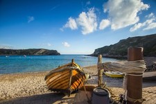 STUNNING SEA BOAT BEACH CANVAS PICTURE POSTER PRINT WALL ART UNFRAMED #1414