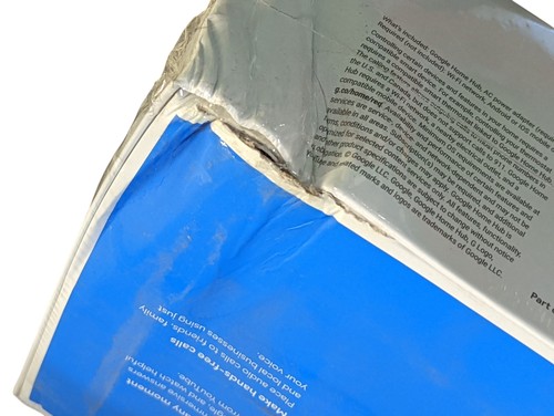 Google Home Hub with Google Assistant- Chalk( GA00516-US) New Damaged Box - Afbeelding 6 van 10
