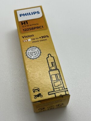 Genuine Philips H1 448 Dipped Low Beam Halogen Car Headlight Foglight Bulb +30%