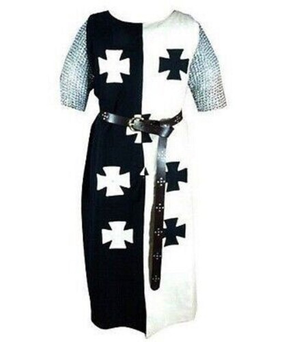 New Medieval Knight Costume 7 Templar Tunic Surcoat Reenactment Men Cosplay