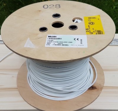 10 m BELDEN 7703NH, 22AWG, Daten/Netzwerk Ltg. geschirmt IEC 60332-3C (0,80  /m)