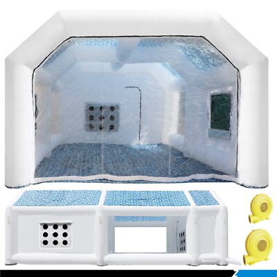 Inflatable Paint Booth 𝟐𝟖𝐱𝟏𝟓𝐱𝟏𝟎𝐅𝐭 Portable Car Spray Booth