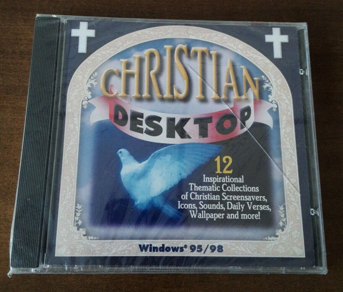 Christian Desktop 12 Inspirational Thematic Collection Windows 95/98 XP Sealed 