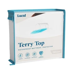 LUCID Premium Hypoallergenic 100% Waterproof Mattress Protector - Universal F...