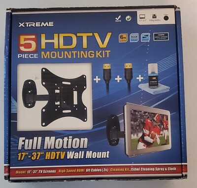 HDTV Full Motion Wall Mount Bracket Kit For HDTV's and Monitors 17''-37'' Sizes