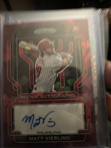 matt vierling rookie auto Prizm