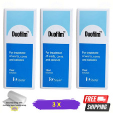 3 X Duofilm Salicylic Acid 15ml Removing Plantar Warts Corns and Calluses