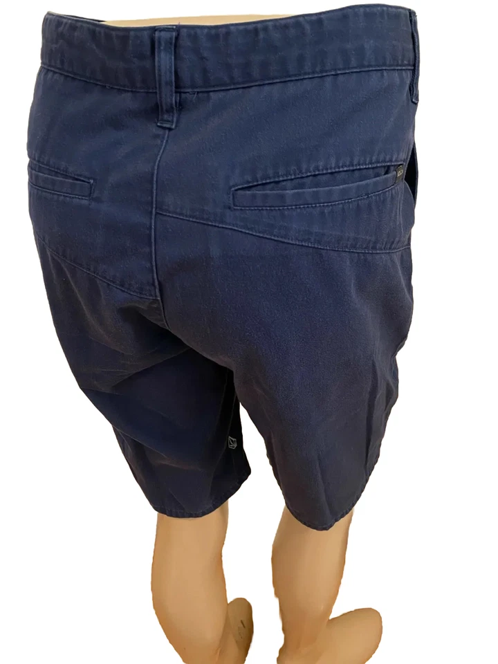 Volcom Shorts 34 W X 10.5 Men’s Flat Front 4 Pocket Twill Medium Blue -C Details - Image 2 of 4