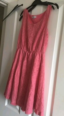 open lace back dress Red Dress | Coral Pink Floral Tie Strap Maxi Dress main image 0