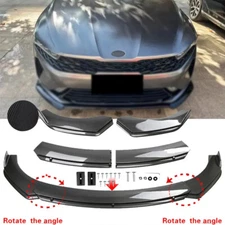 Car Front Bumper Lip Spoiler Splitter Kit Carbon Fiber Style For Kia K5 K4 K3