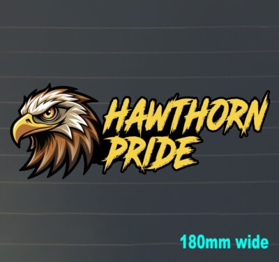 HAWKS hawk Hawthorn Decal Sticker Supporter Fan AFL Sports CAR LAPTOP laminated