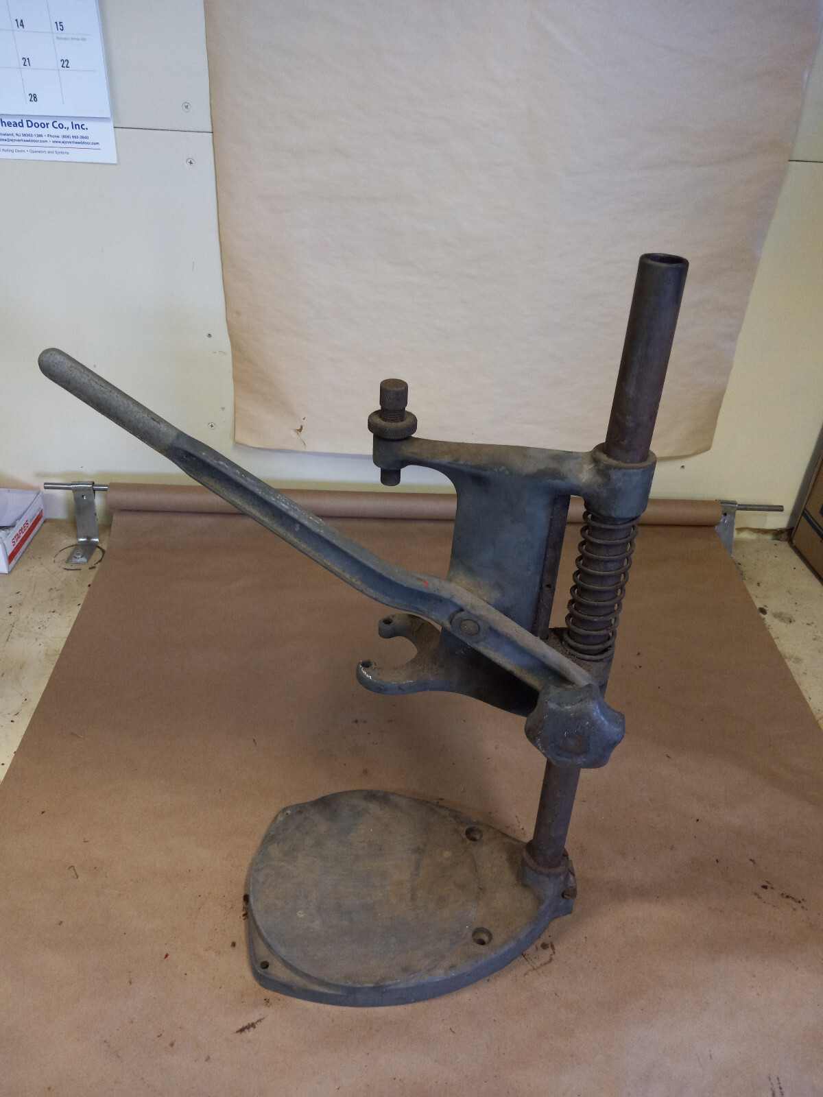 Vintage Black & Decker 1/4" Drill Stand  Type 3 Grey Blue Drill Press 20” Tall