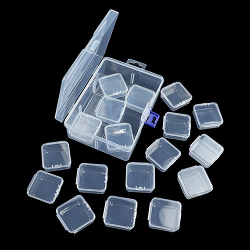 Multi Functional Storage Box 14pcs, Independent Transparent Plastic Storage _tm