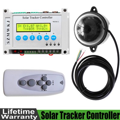 DC 12V/24V Dual Axis Electronic LCD Controller for Solar Panel Tracker Sun Track