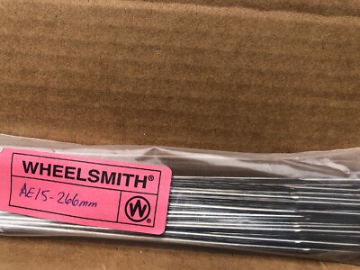 50 Rayons Aéro Wheelsmith AE-15 | Longueur 298 Mm | Acier Argenté | Neuf