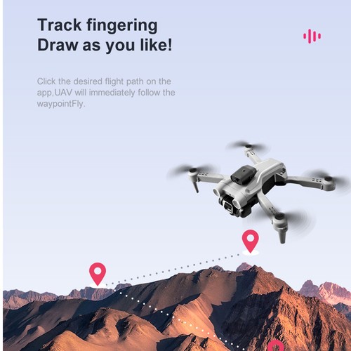 Quadrocopter-Drohne mit 4K-HD-Kamera faltbares WLAN 4-seitige Hindernisverm TY - Bild 24 von 24