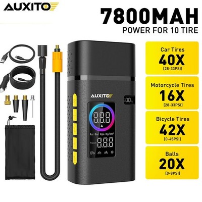 AUXITO Rechargeable Tire Car Air Inflator Tyre Electric Pump with Cordless USB