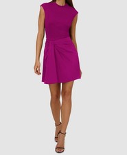 Adrianna by Adrianna Papell Women's Purple Twisted Fit & Flare Dress Size 12