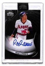 2025 Topps Chrome Black #CBA-RCA Rod Carew Chrome Black Autographs