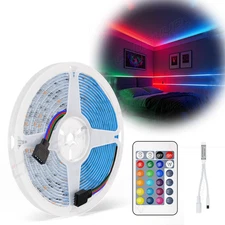 16FT White PCB 2538 SMD 150 LED Flexible Strip Lights Waterproof Tape Lamp 12V
