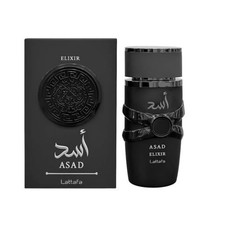 Lattafa Asad Elixir Eau De Parfum 3.4 oz for Men  Fresh Spicy Woody Fragrance