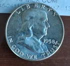1958-P Franklin Half Dollar 50c -Full Bell Lines - 90% Silver - Very Nice Coin