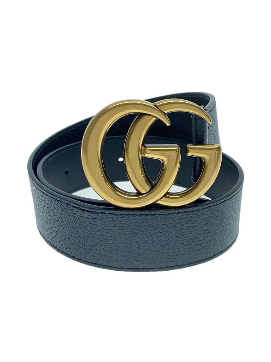 Ceinture GUCCI_GG Marmont_cuir_cuir noir BLK homme