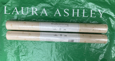 Laura Ashley Dorset Naturtapete VINTAGE Cottage Sprig - 2 ROLLEN KOSTENLOSER VERSAND